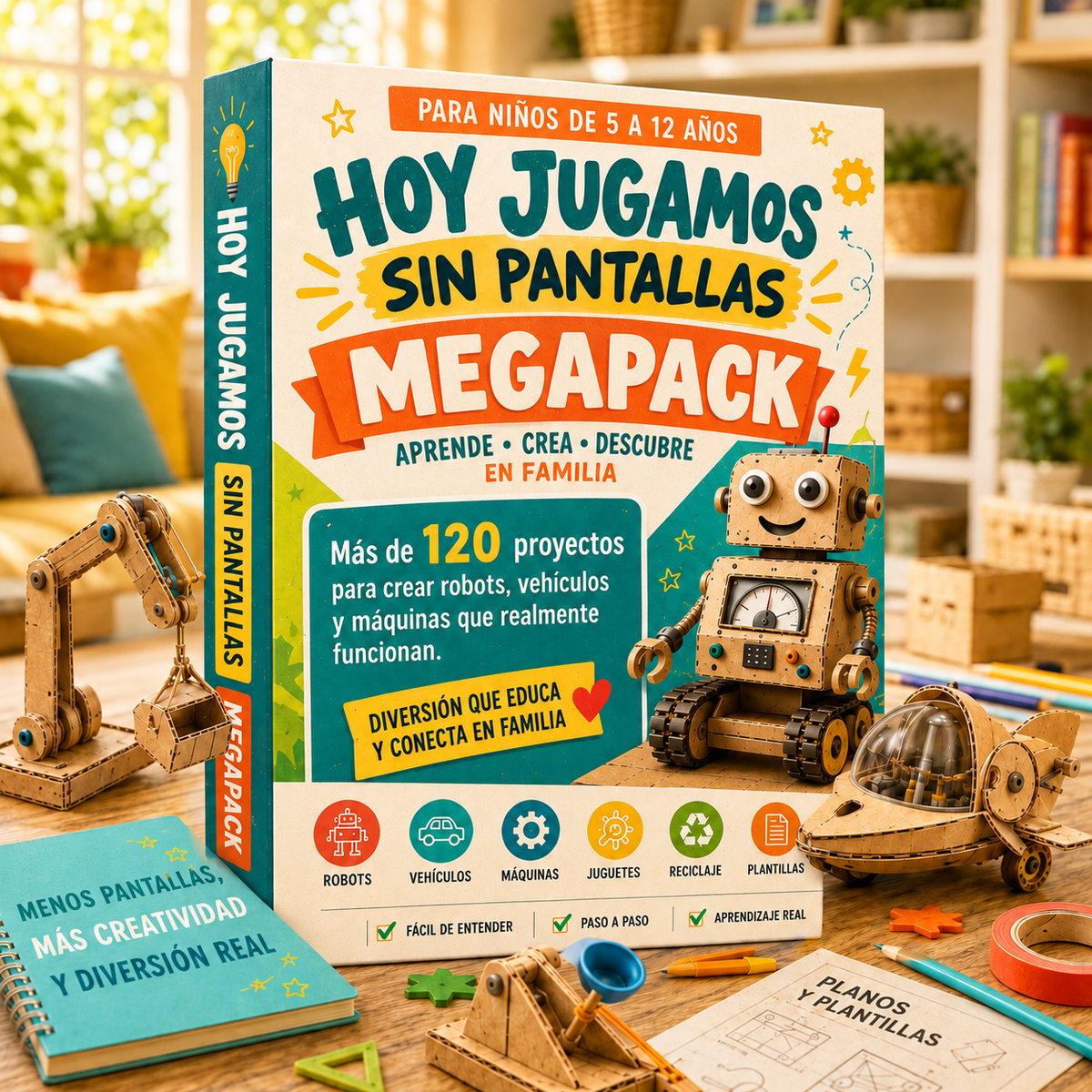 Hoy Jugamos Sin Pantallas/120 proyectos de robótica para crear en casa